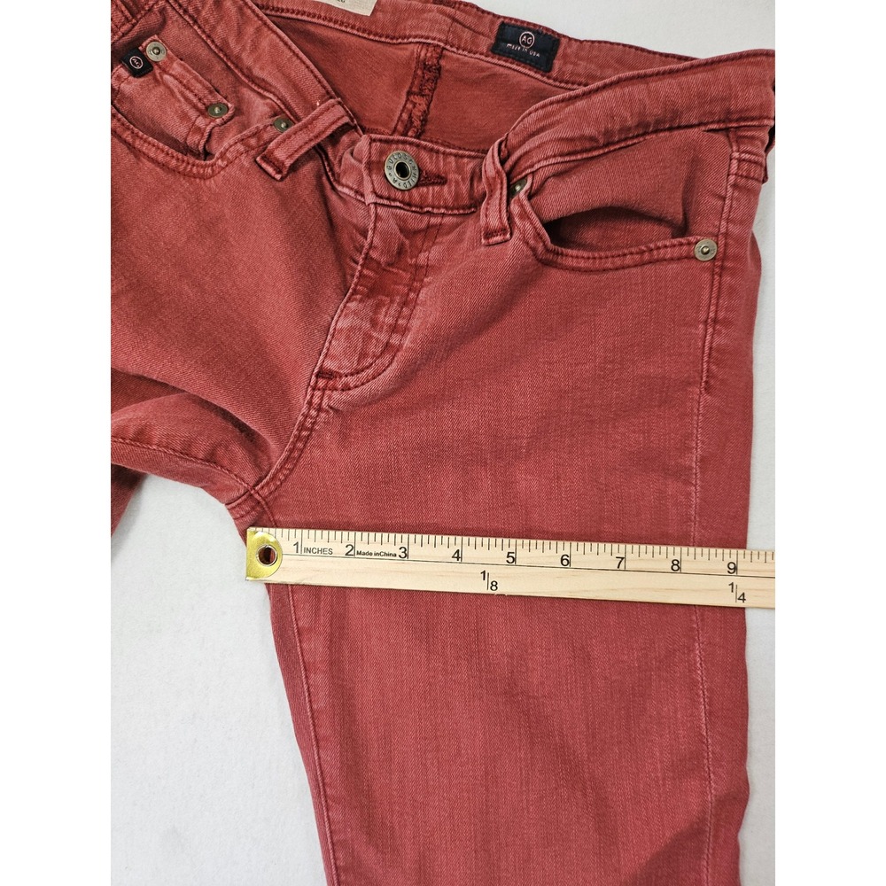 AG Adriano Goldschmied The Stilt Cigarette Leg Jeans 27R Terracotta Made in USA - Picture 15 of 16